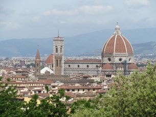 Katedralen Basilica di Santa Maria del Fiore, i Florens, är en vacker syn. 