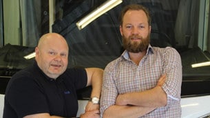 Patrik Jonsson, försäljningschef

och Lars Bergholm, vd är nöjda med årets upplaga av Elmia.