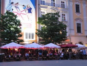 Kvällsstämning i Krakow