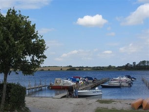 Stranden ligger vid Lillebaelt