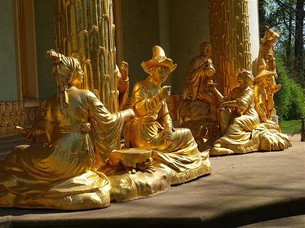 Guldpavillonen i Sanssousi Park i Potsdam.