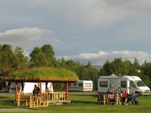 Utsikt över platsen från NAF Alta Strand Camping och Apartment