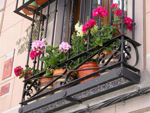 Glöm inte att vända blicken mot alla väldoftande och färgglada altaner.