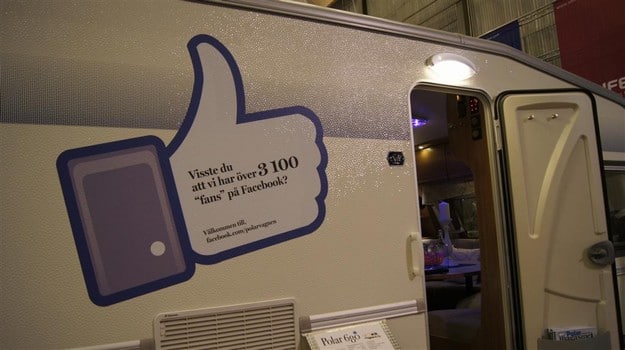 Sedan starten i december 2010 har Polarvagnen fått över 3200 fans på sin Facebook sida