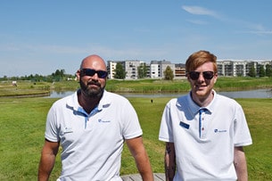 Wasa Kredit var på plats med Roger Vikberg och Johannes Swenson och hade 