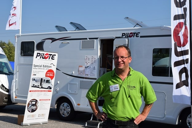 Patrik Lindgren från Fritidsmetropolen är ny återförsäljare av Pilote husbilar. 