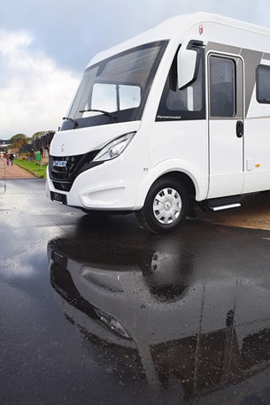 Hymer Modern Comfort är utvecklad tillsammans med Mercedes. 