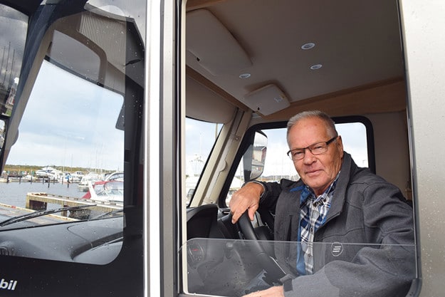 Kjell-Arne Bengtsson passade på att provåka nya Hymer B MC I 680, byggd på Mercedes Sprinter. 