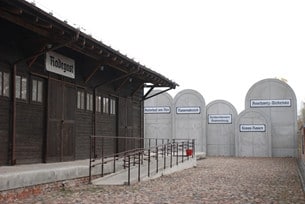 Järnvägsstationen Radegast.