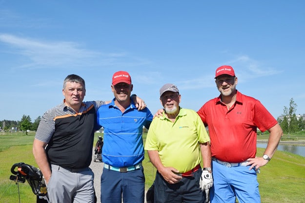 Anders Zetterström, Tony Wigander, Åke Stärner och Jan Landerdahl.