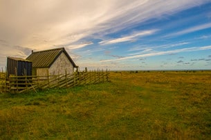 Ekstakustens naturreservat är 133 hektar stort. 