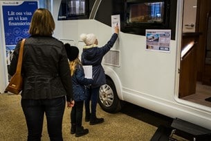 En av många populära aktiviteter var tipsrundan.