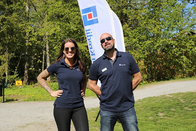 Wasa Kredit tog hand om ett av tävlingsmomenten på banorna. 