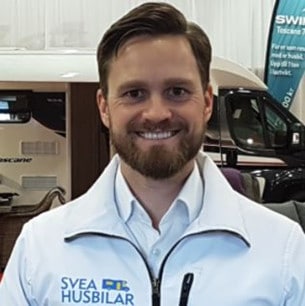 John Lönnqvist, marknadsansvarig på Svenska Husbilsgruppen AB.