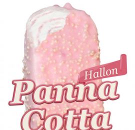 En av årets nya goda glassar är pannacotta hallon.