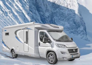 Året runt camping i en Grizzly.