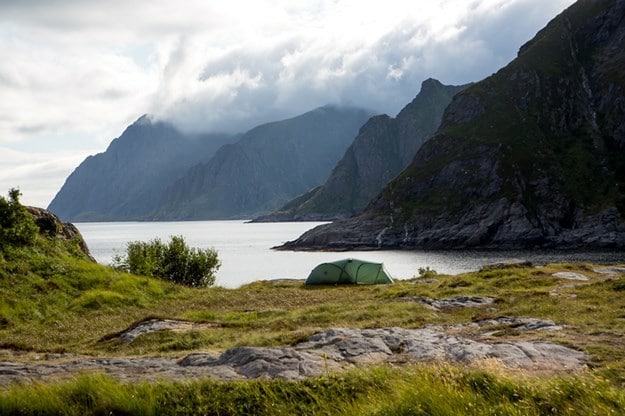 Sydligaste spetsen på Lofoten, Å. 