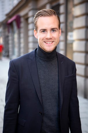 Simon Håkansson, marknadschef för MovEat.