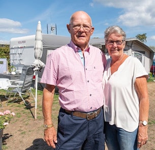 Siv och Åke Sigurd har campat på Tobisviks Camping i 50 år.