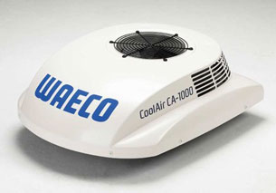 Små mått och låg vikt gör WAECO CoolAir CA-1000 lättplacerad på de flesta fritidsfordon