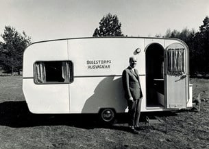 Bertil Larsson började bygga husvagnar 1963.