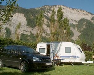 Campingplatserna i Alperna har fantastisk utsikt