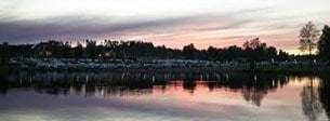 Campingen ligger vackert vid sjön Fryken.