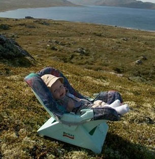 Här på fjället i Norge, 4 månader gammal
