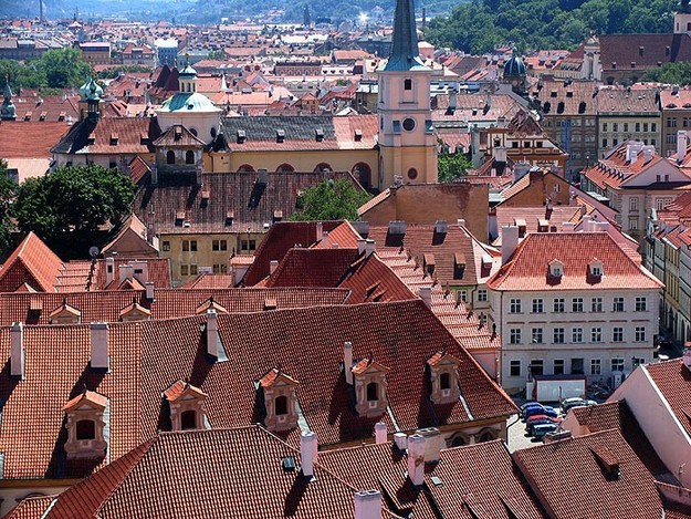 Stadens vackra tak, sett från Borghöjden