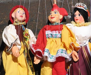 En specialitet i Prag är marionetteater (dockteater)