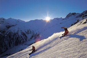 Chrystal Ground i Riezlern garanterar optimala förutsättningar för snowbord- och freerideåkare