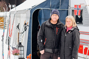 Paret Solheim har vintercampat i Falun de senaste sex åren.