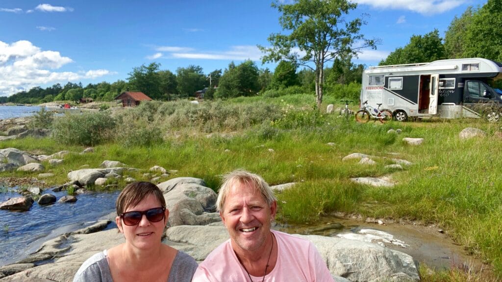 Helena och Peter på Gräsö utanför Öregrund