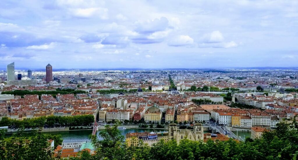 I Lyon steg temperaturen till över 40 grader. 