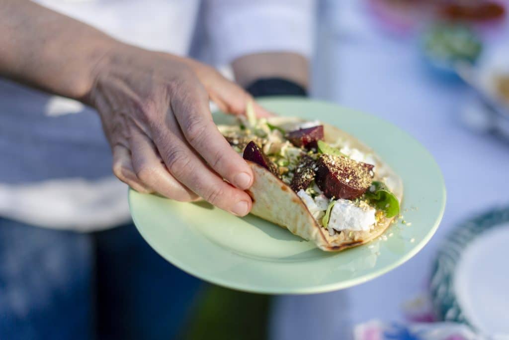 Rödbetor - Hummus - Fetaost