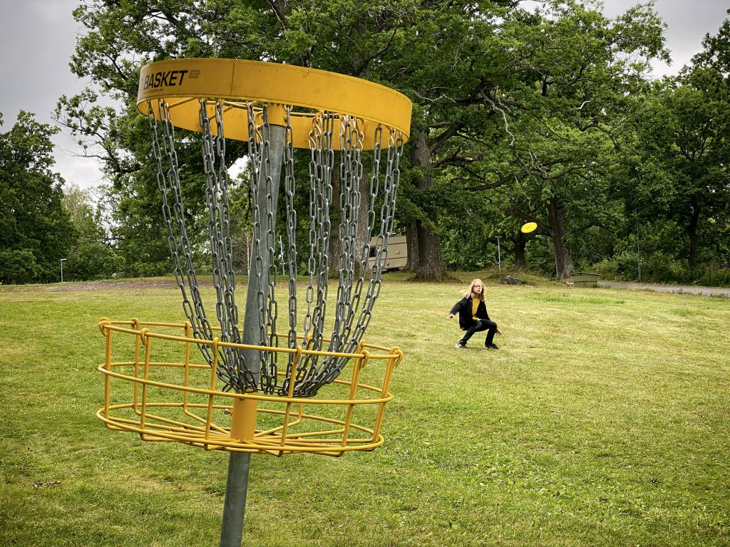 ...och frisbeegolf.