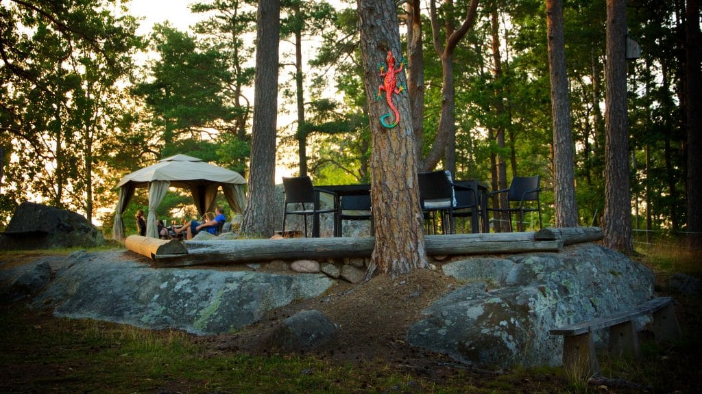 Hornåbergs camping har en rogivande och unik atmosfär.